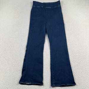 Frame Jeans Women's 2 The Jet Set Crop Mini Boot Flare Pull On In Keller Blue